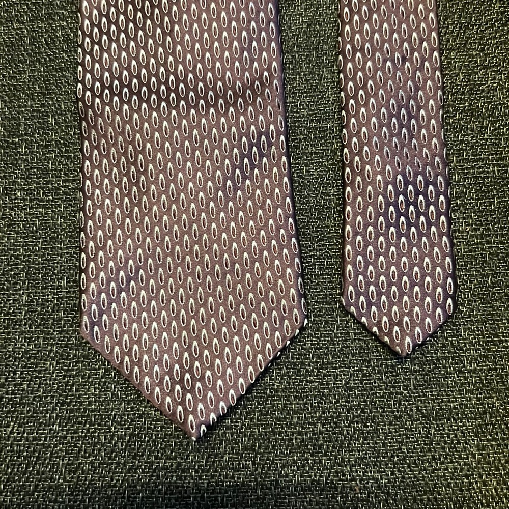 Ermenegildo Zegna Silk Tie in Brown Pattern